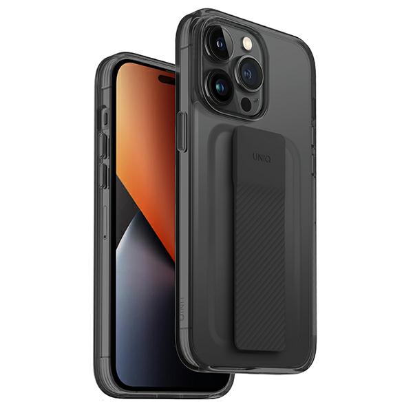 UNIQ Heldro Case with MountGrip Band for iPhone 14 Pro Max Smoke