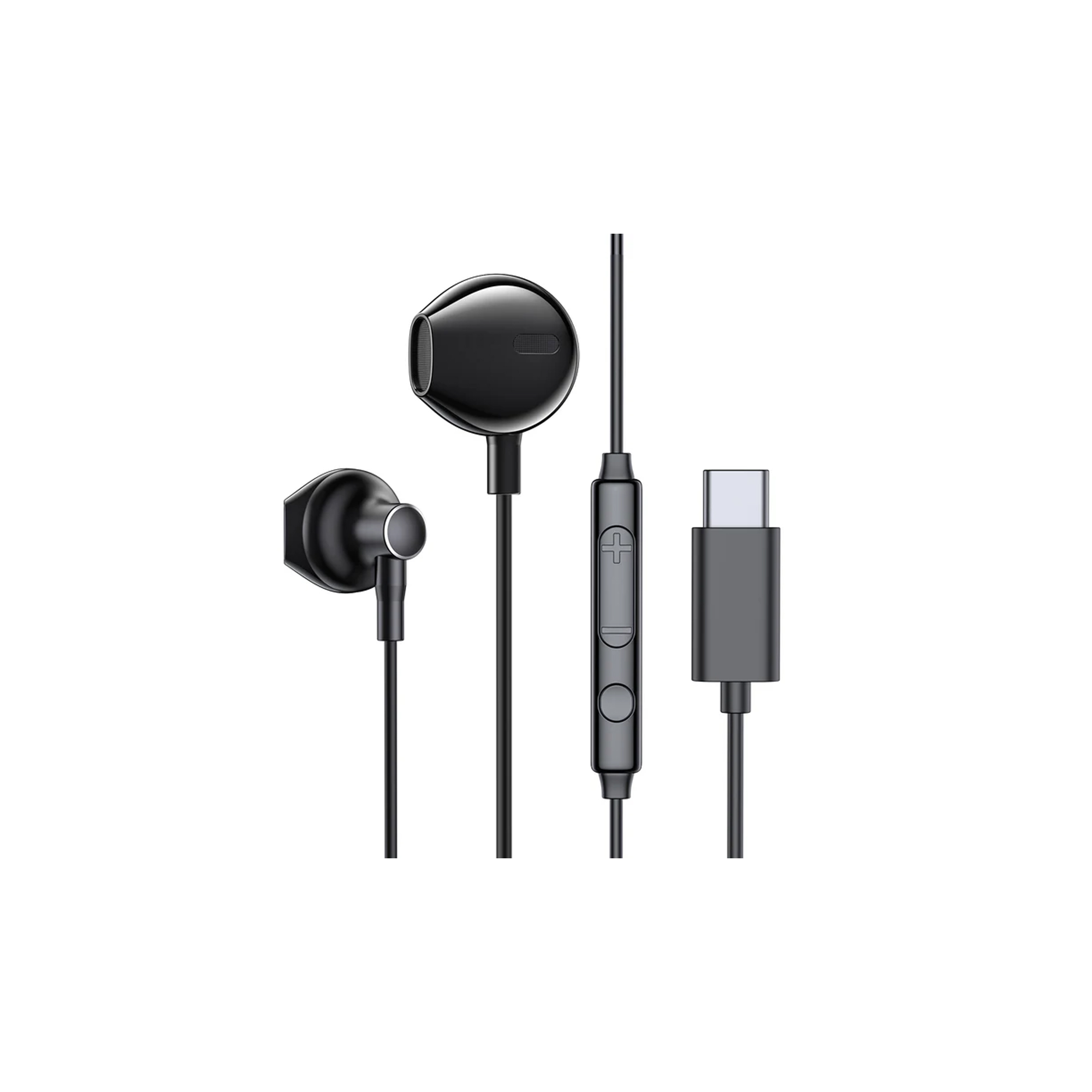 JoyRoom Digital Type-C Wired Earphones – Black