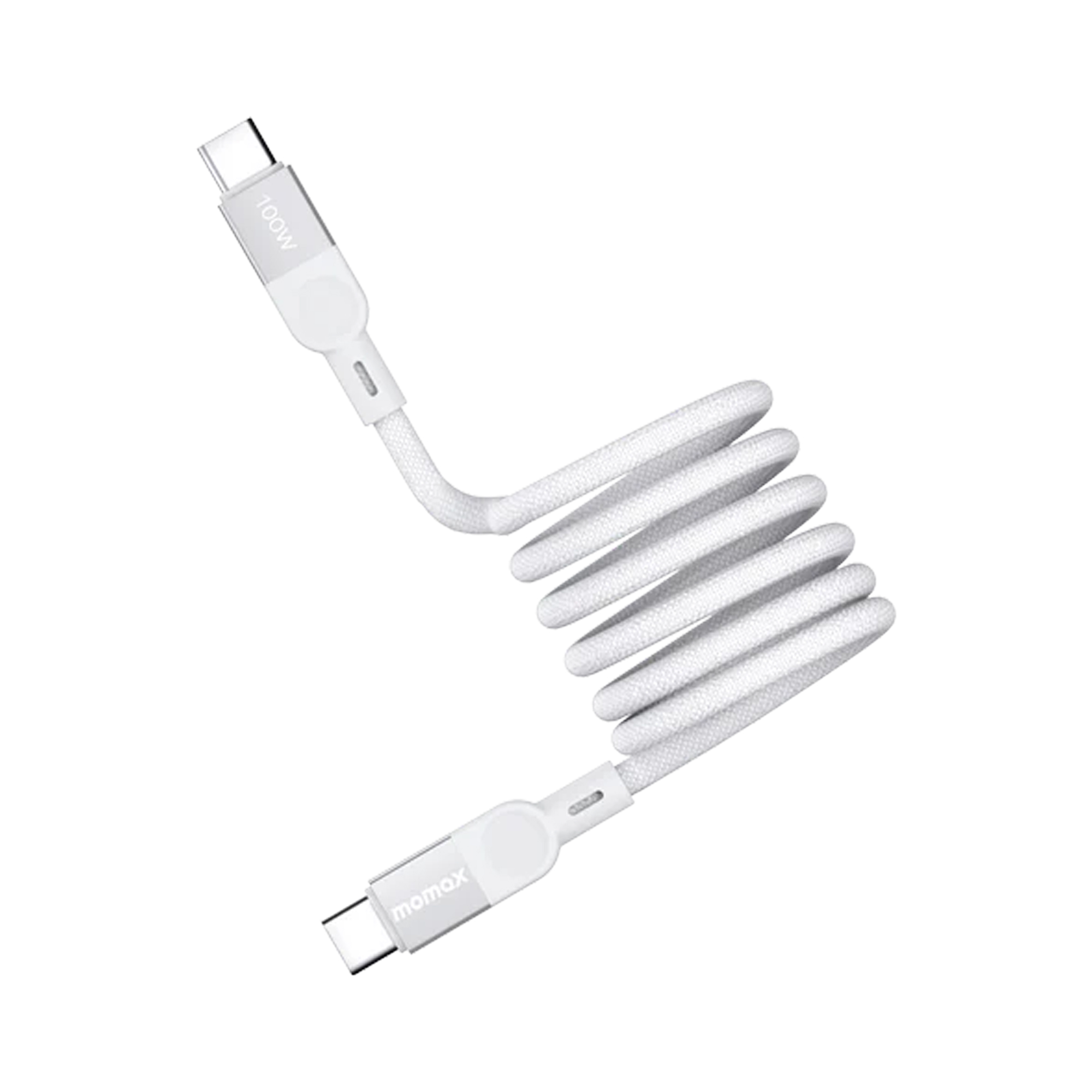 Momax Mag.Link Magnetic USB-C to USB-C Cable 100W Up to 2m – White