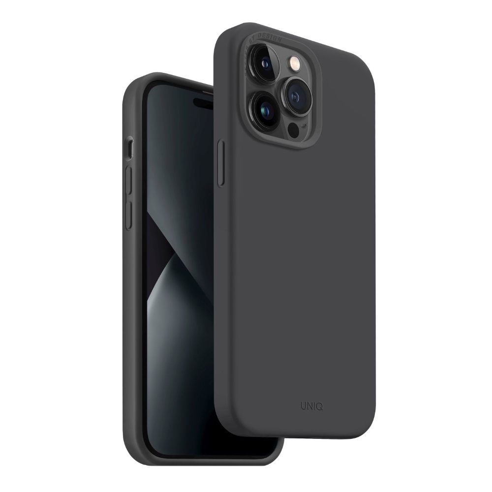 UNIQ Liquid Silicone Case 14 Pro with Dual-Layer Gray